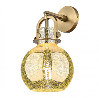 Newton Sphere - 1 Light - 8 inch - Brushed Brass - Sconce (3442|410-1W-BB-G410-8ME)
