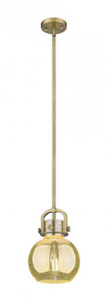 Newton Sphere - 1 Light - 8 inch - Brushed Brass - Mini Pendant (3442|410-1SS-BB-G410-8ME)