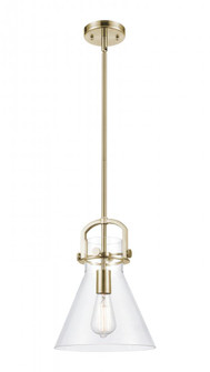 Newton Cone - 1 Light - 10 inch - Champagne Bronze - Mini Pendant (3442|410-1SM-CB-G411-10CL)