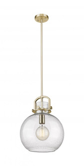 Newton Sphere - 1 Light - 12 inch - Champagne Bronze - Stem Hung - Mini Pendant (3442|410-1SM-CB-G410-12SDY)