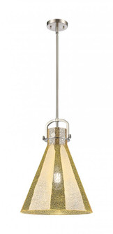 Newton Cone - 1 Light - 14 inch - Satin Nickel - Pendant (3442|410-1SL-SN-G411-14ME)