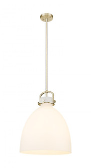 Newton Bell - 1 Light - 16 inch - Champagne Bronze - Pendant (3442|410-1SL-CB-G412-16WH)