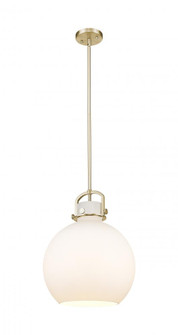 Newton Sphere - 1 Light - 14 inch - Champagne Bronze - Pendant (3442|410-1SL-CB-G410-14WH)