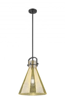 Newton Cone - 1 Light - 14 inch - Matte Black - Pendant (3442|410-1SL-BK-G411-14ME)