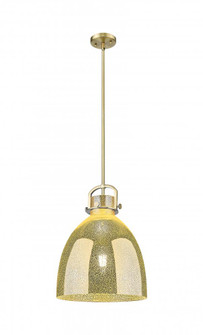 Newton Bell - 1 Light - 14 inch - Brushed Brass - Pendant (3442|410-1SL-BB-G412-14ME)