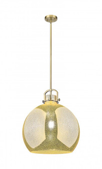 Newton Sphere - 1 Light - 18 inch - Brushed Brass - Pendant (3442|410-1SL-BB-G410-18ME)