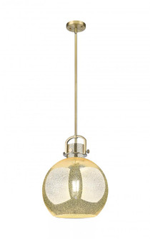 Newton Sphere - 1 Light - 14 inch - Brushed Brass - Pendant (3442|410-1SL-BB-G410-14ME)