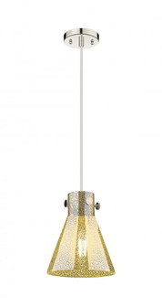 Newton Cone - 1 Light - 8 inch - Polished Nickel - Cord hung - Pendant (3442|410-1PS-PN-G411-8ME)