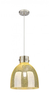 Newton Bell - 1 Light - 12 inch - Satin Nickel - Cord hung - Pendant (3442|410-1PM-SN-G412-12ME)