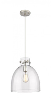 Newton Bell - 1 Light - 12 inch - Satin Nickel - Cord hung - Pendant (3442|410-1PM-SN-G412-12CL)