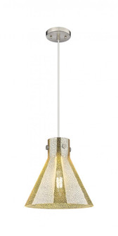 Newton Cone - 1 Light - 12 inch - Satin Nickel - Cord hung - Pendant (3442|410-1PM-SN-G411-12ME)
