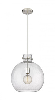Newton Sphere - 1 Light - 14 inch - Satin Nickel - Cord hung - Pendant (3442|410-1PM-SN-G410-14SDY)