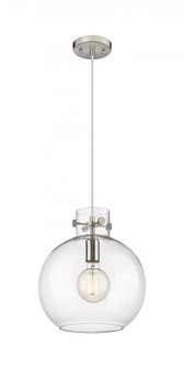 Newton Sphere - 1 Light - 12 inch - Satin Nickel - Cord hung - Pendant (3442|410-1PM-SN-G410-12CL)