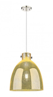 Newton Bell - 1 Light - 14 inch - Polished Nickel - Cord hung - Pendant (3442|410-1PM-PN-G412-14ME)