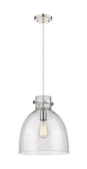 Newton Bell - 1 Light - 12 inch - Polished Nickel - Cord hung - Pendant (3442|410-1PM-PN-G412-12SDY)