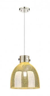 Newton Bell - 1 Light - 12 inch - Polished Nickel - Cord hung - Pendant (3442|410-1PM-PN-G412-12ME)
