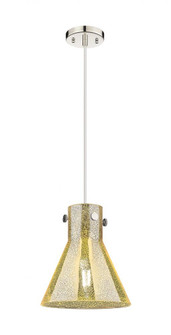 Newton Cone - 1 Light - 10 inch - Polished Nickel - Cord hung - Pendant (3442|410-1PM-PN-G411-10ME)