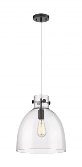 Newton Bell - 1 Light - 12 inch - Matte Black - Cord hung - Pendant (3442|410-1PM-BK-G412-12CL)