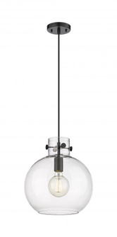 Newton Sphere - 1 Light - 12 inch - Matte Black - Cord hung - Pendant (3442|410-1PM-BK-G410-12CL)