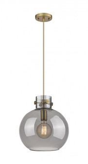 Newton Sphere - 1 Light - 12 inch - Brushed Brass - Cord hung - Mini Pendant (3442|410-1PM-BB-G410-12SM)