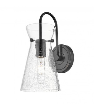 Nicole - 1 Light - 6 inch - Matte Black - Sconce (3442|385-1W-BK-G385-5CL)