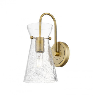 Nicole - 1 Light - 6 inch - Brushed Brass - Sconce (3442|385-1W-BB-G385-5CL)