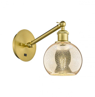 Athens - 1 Light - 6 inch - Satin Gold - Adjustable Sconce (3442|317-1W-SG-G128-6)