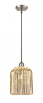 Bridal Veil - 1 Light - 5 inch - Brushed Satin Nickel - Mini Pendant (3442|516-1S-SN-G559-8ME)