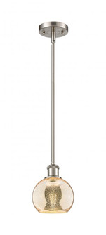 Athens - 1 Light - 6 inch - Brushed Satin Nickel - Mini Pendant (3442|516-1S-SN-G128-6)