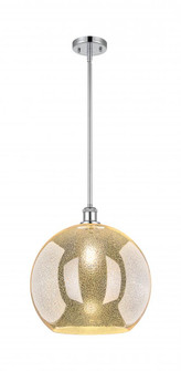 Athens - 1 Light - 14 inch - Polished Chrome - Pendant (3442|516-1S-PC-G128-14)
