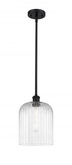 Bridal Veil - 1 Light - 5 inch - Matte Black - Mini Pendant (3442|516-1S-BK-G559-8CL)