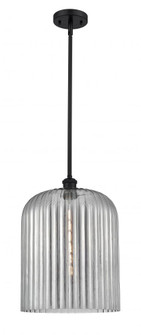 Bridal Veil - 1 Light - 5 inch - Matte Black - Mini Pendant (3442|516-1S-BK-G559-12SM)