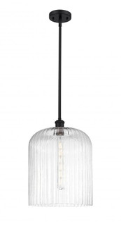 Bridal Veil - 1 Light - 5 inch - Matte Black - Mini Pendant (3442|516-1S-BK-G559-12CL)