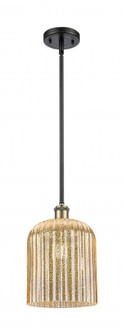 Bridal Veil - 1 Light - 5 inch - Black Antique Brass - Mini Pendant (3442|516-1S-BAB-G559-8ME)