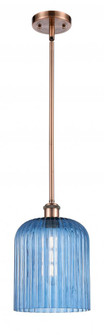 Bridal Veil - 1 Light - 5 inch - Antique Copper - Mini Pendant (3442|516-1S-AC-G559-8BL)