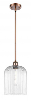 Bridal Veil - 1 Light - 5 inch - Antique Copper - Mini Pendant (3442|516-1S-AC-G559-8CL)