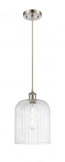 Bridal Veil - 1 Light - 5 inch - Brushed Satin Nickel - Cord hung - Mini Pendant (3442|516-1P-SN-G559-8SDY)