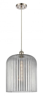 Bridal Veil - 1 Light - 5 inch - Brushed Satin Nickel - Cord hung - Mini Pendant (3442|516-1P-SN-G559-12SM)