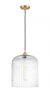 Bridal Veil - 1 Light - 5 inch - Satin Gold - Cord hung - Mini Pendant (3442|516-1P-SG-G559-12CL)