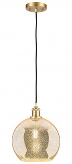 Athens - 1 Light - 10 inch - Satin Gold - Cord hung - Mini Pendant (3442|516-1P-SG-G128-10)