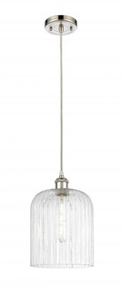 Bridal Veil - 1 Light - 5 inch - Polished Nickel - Cord hung - Mini Pendant (3442|516-1P-PN-G559-8SDY)