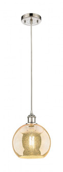 Athens - 1 Light - 8 inch - Polished Nickel - Cord hung - Mini Pendant (3442|516-1P-PN-G128-8)
