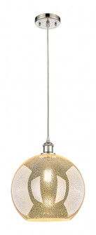 Athens - 1 Light - 12 inch - Polished Nickel - Cord hung - Mini Pendant (3442|516-1P-PN-G128-12)