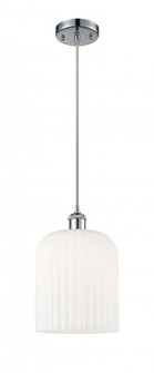 Bridal Veil - 1 Light - 5 inch - Polished Chrome - Cord hung - Mini Pendant (3442|516-1P-PC-G559-8GWH)
