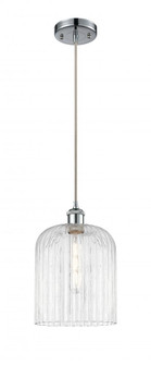 Bridal Veil - 1 Light - 5 inch - Polished Chrome - Cord hung - Mini Pendant (3442|516-1P-PC-G559-8CL)