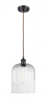 Bridal Veil - 1 Light - 5 inch - Oil Rubbed Bronze - Cord hung - Mini Pendant (3442|516-1P-OB-G559-8SDY)