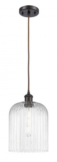 Bridal Veil - 1 Light - 5 inch - Oil Rubbed Bronze - Cord hung - Mini Pendant (3442|516-1P-OB-G559-8CL)