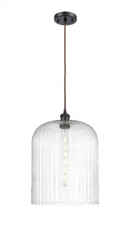 Bridal Veil - 1 Light - 5 inch - Oil Rubbed Bronze - Cord hung - Mini Pendant (3442|516-1P-OB-G559-12SDY)