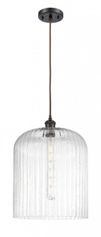 Bridal Veil - 1 Light - 5 inch - Oil Rubbed Bronze - Cord hung - Mini Pendant (3442|516-1P-OB-G559-12CL)