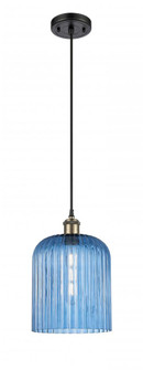 Bridal Veil - 1 Light - 5 inch - Black Antique Brass - Cord hung - Mini Pendant (3442|516-1P-BAB-G559-8BL)